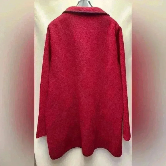 The Vermont Country Store Women's Vintage Wool Fleece Lightweight Jacket Size 1X - Picture 4 of 5